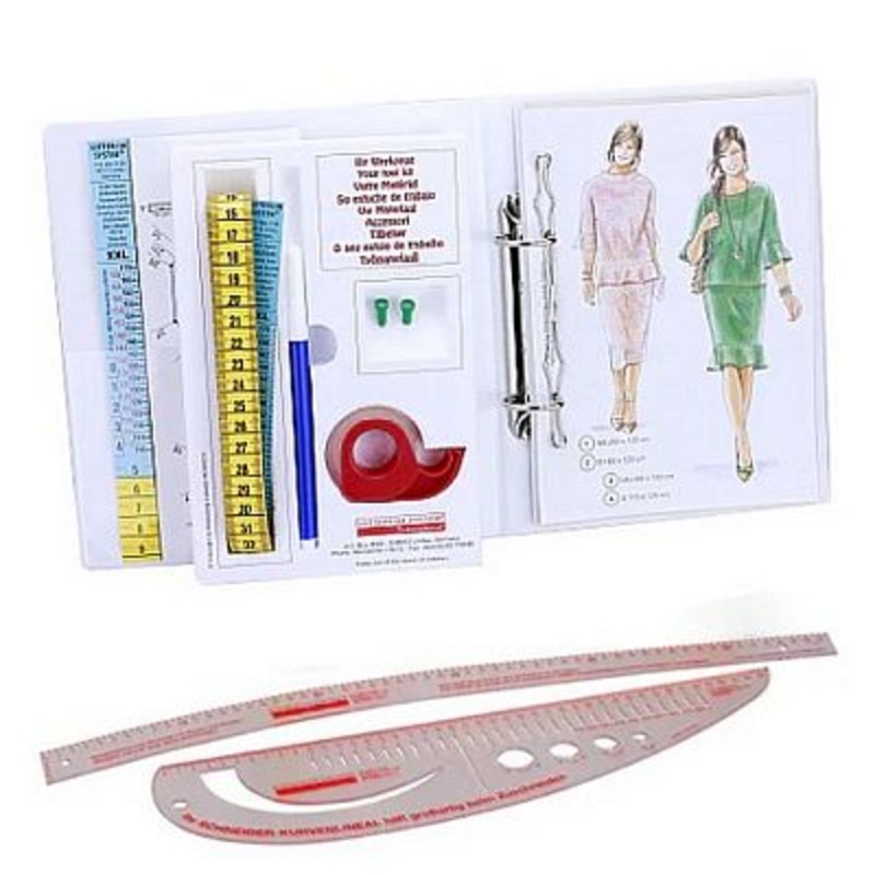 Lutterloh System XL/XXL Guide Book w/ Tailor & Designer Curve Rulers