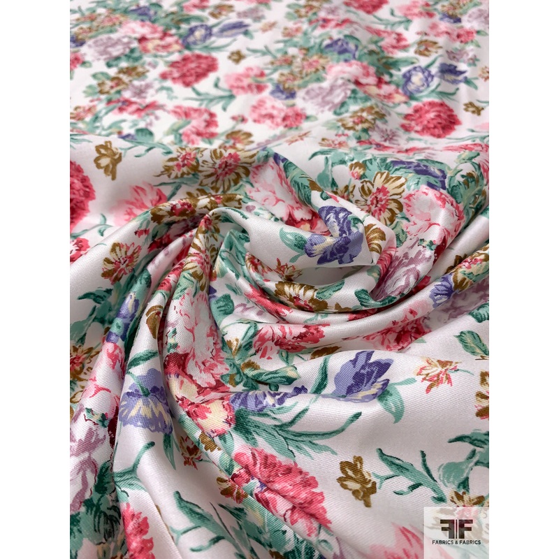 Made in Japan Floral Printed Fine Cotton Lawn – Multicolor Fabric by the Yard