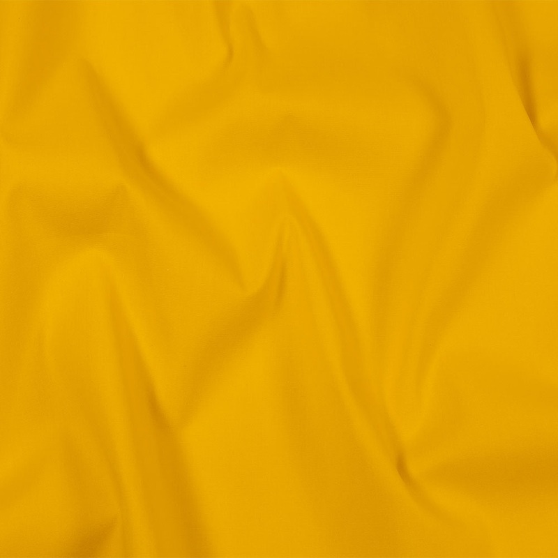 Primary Yellow Polyester and Cotton Poplin