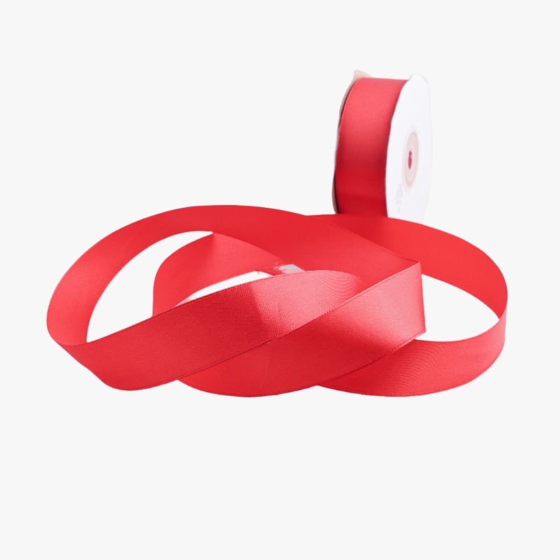 Satin Ribbon 25mm Red #15 Per Meter