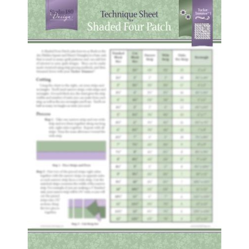 Shaded Four Patch Technique Sheet by Studio 180 Designs