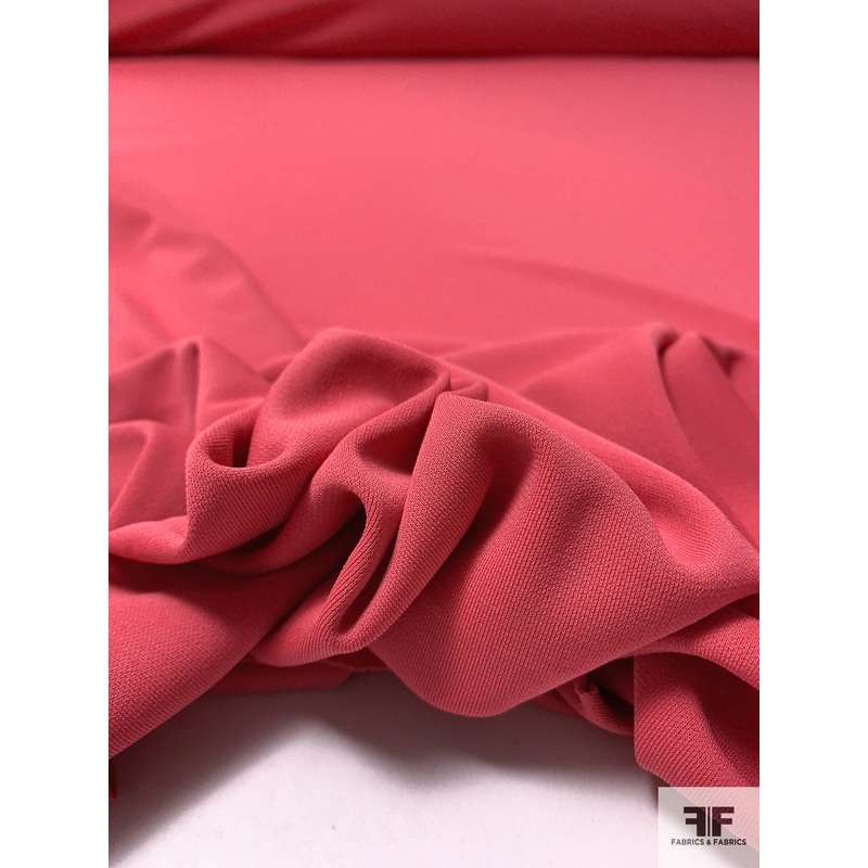 Solid Polyester Matte Jersey – Punch Pink Fabric by the Yard