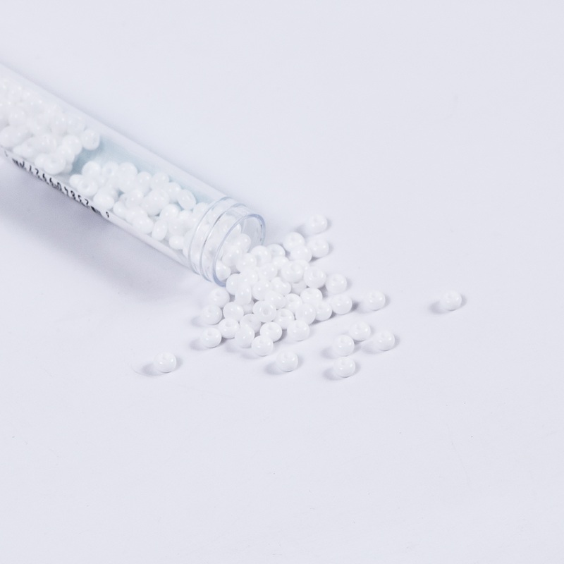 White Opaque Czech Seed Beads – Size 6