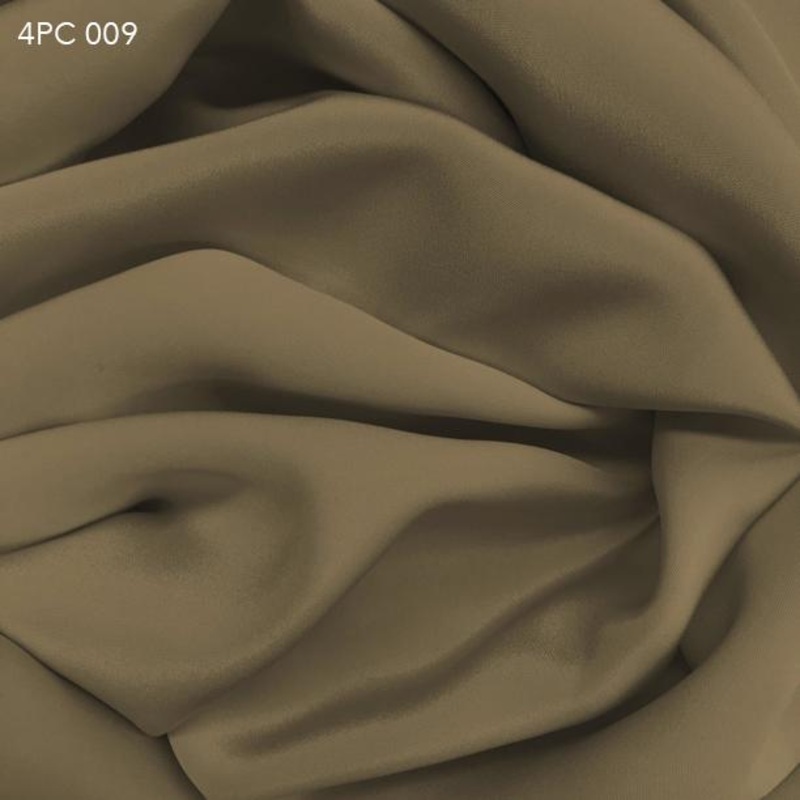 4 Ply Silk Crepe – Olive Grey Fabric by the Yard