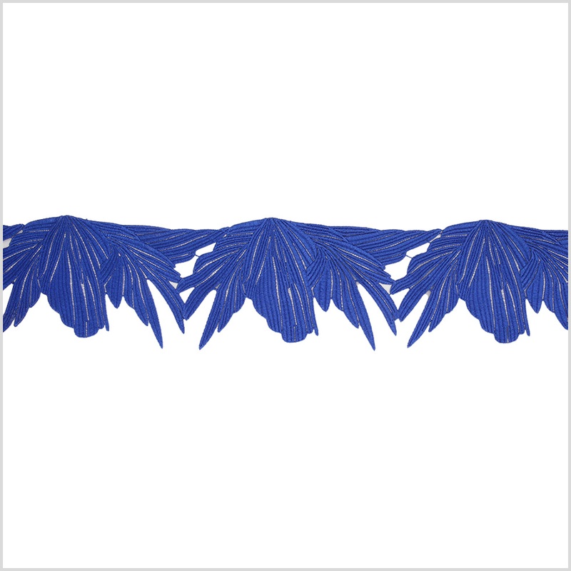 5″ Metallic Royal Blue Lace Trim