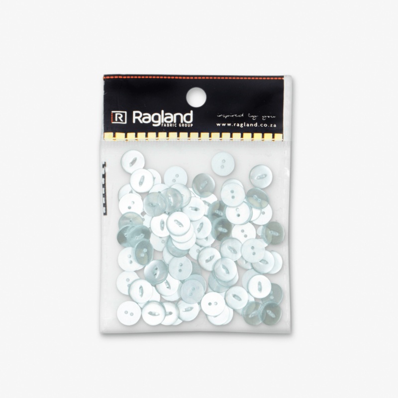 Buttons Fish Eye White – 16.50mm