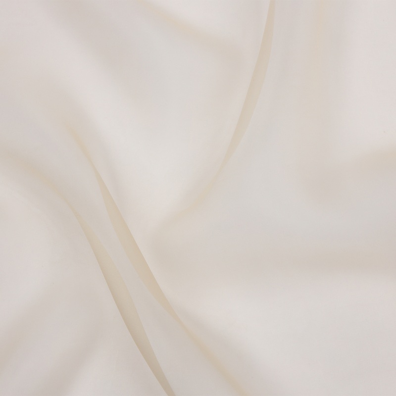 Famous Australian Designer Beige Silk Organza