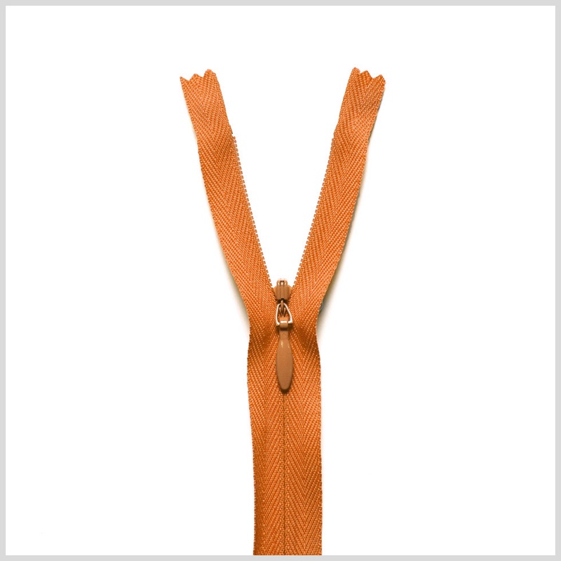 Invisible Zipper 9″ by YKK – 523 Pumpkin