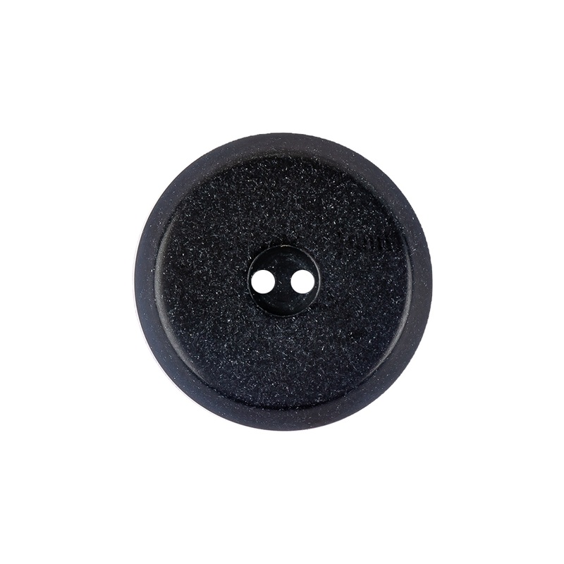 Italian Dark Navy and Blue Beveled Edge 2-Hole Plastic Button – 36L/23mm