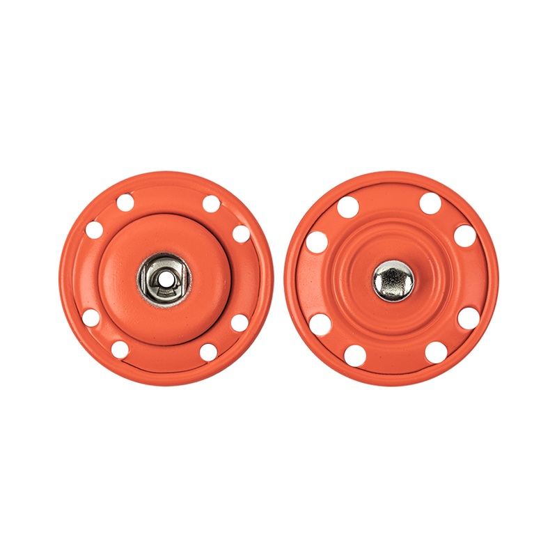 Italian Neon Orange Snaps – 1″