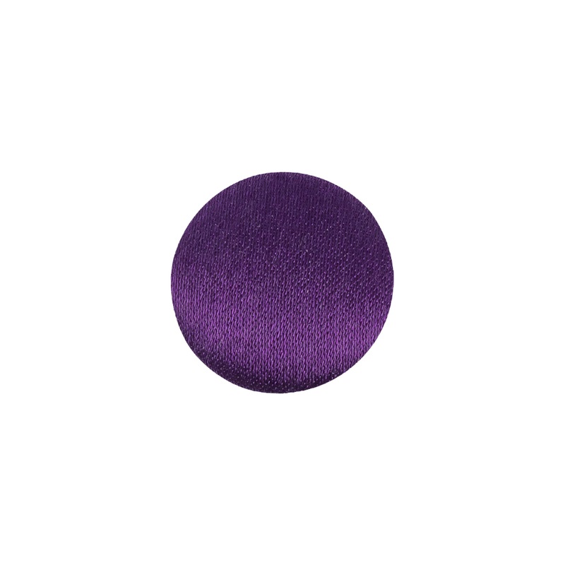 Mood Exclusive Majesty Purple Silk Covered Button – 24L/15mm