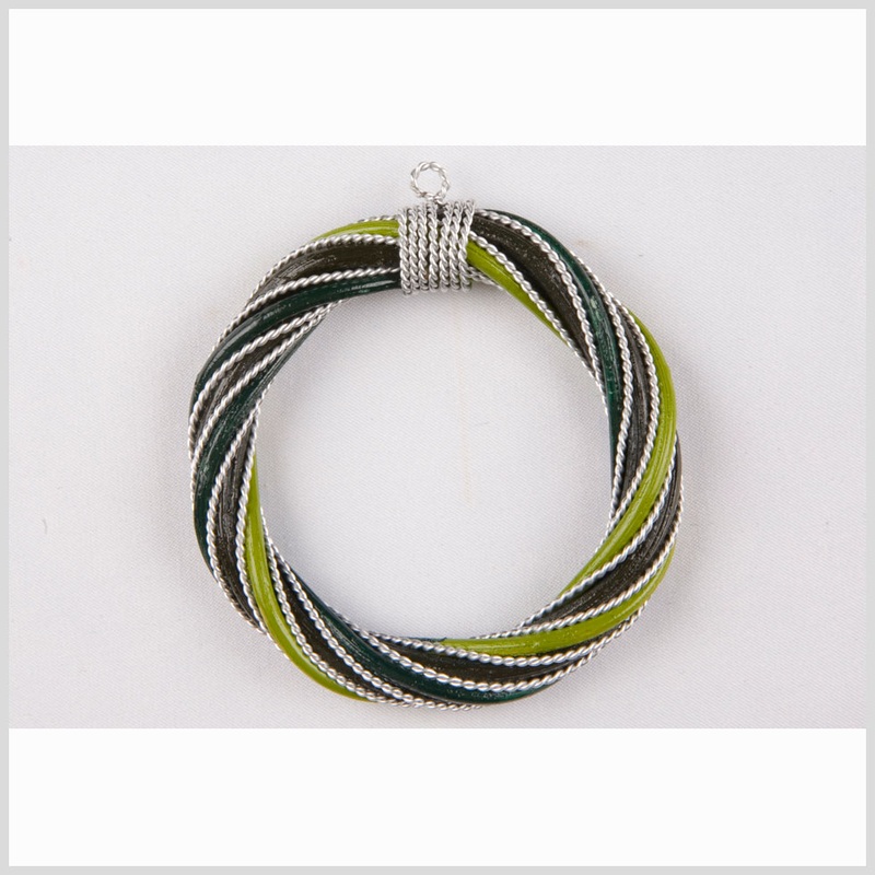 Olive/Green/Lime Rattan Pendant