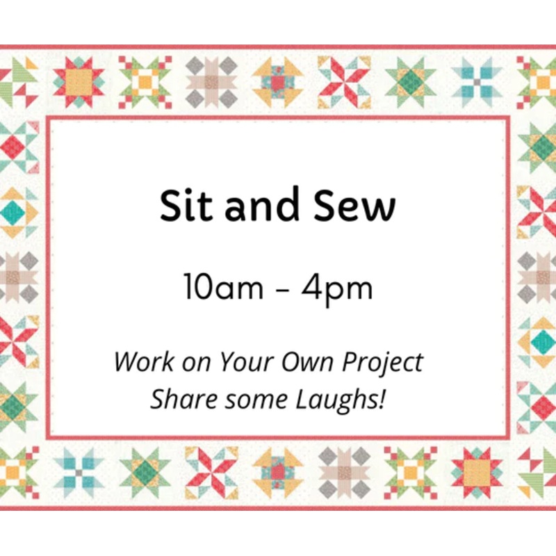 Sit and Sew – Wednesday, August 27th, 10:00AM – 4:00PM