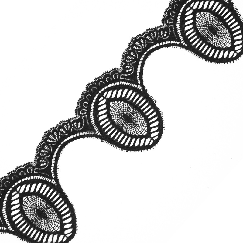 4.25″ Black Fine Lace Trimming
