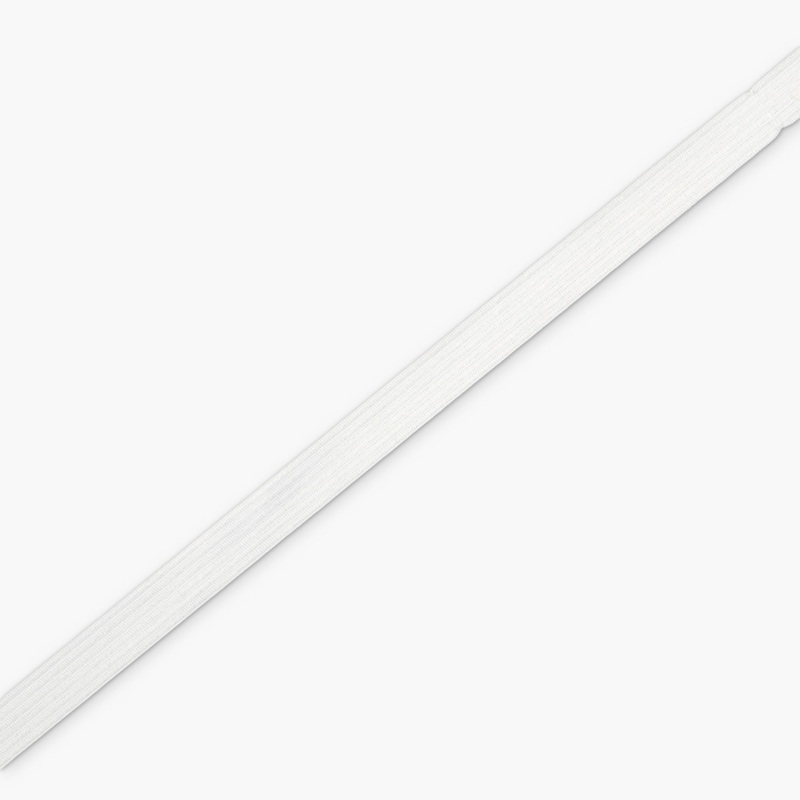 Elastic Knitted 8mm White | TBD Per Meter