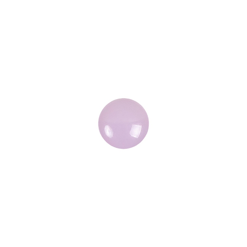 European Dark Lilac Self Black Glass Button – 12L/7.5mm