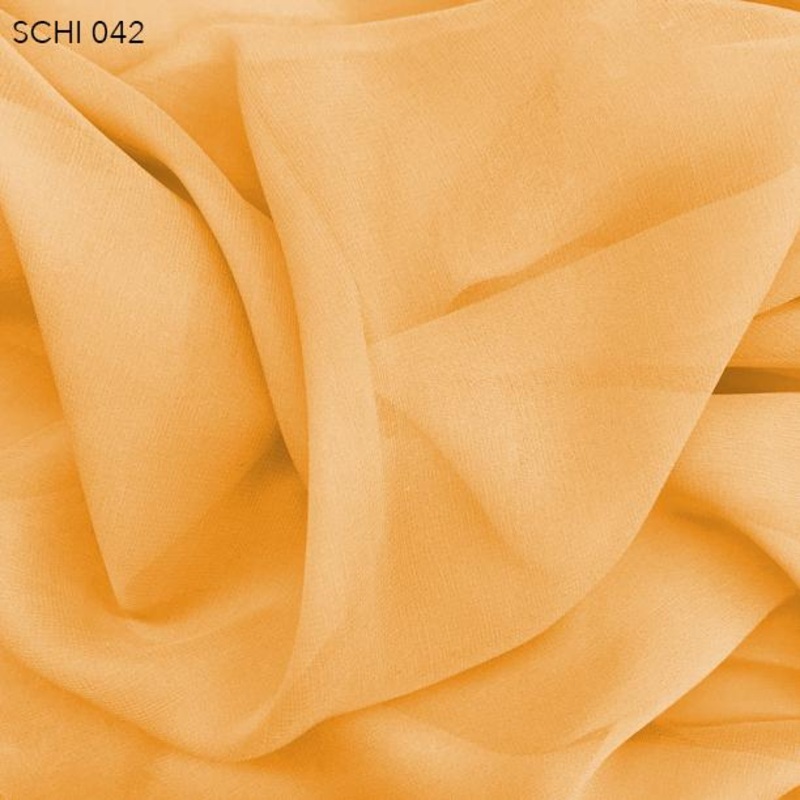 Silk Chiffon – Tangerine Fabric by the Yard