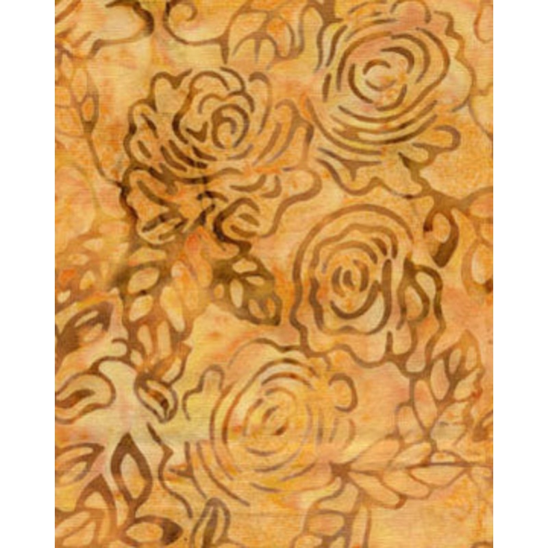 Batiks Rose Garden Gold