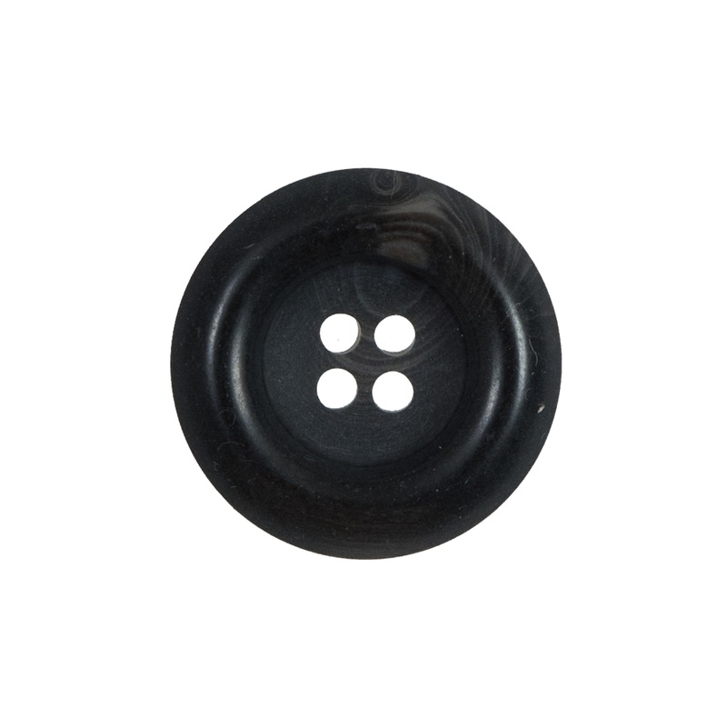 Dark Gray 4-Hole Plastic Button – 35L/22mm