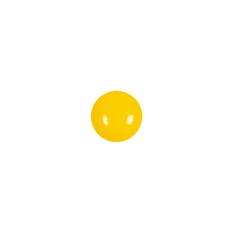 European Yellow Self Back Glass Button – 14L/9mm