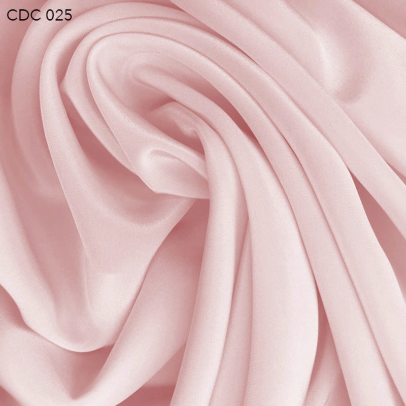 Silk Crepe de Chine – Marshmallow Pink Fabric by the Yard