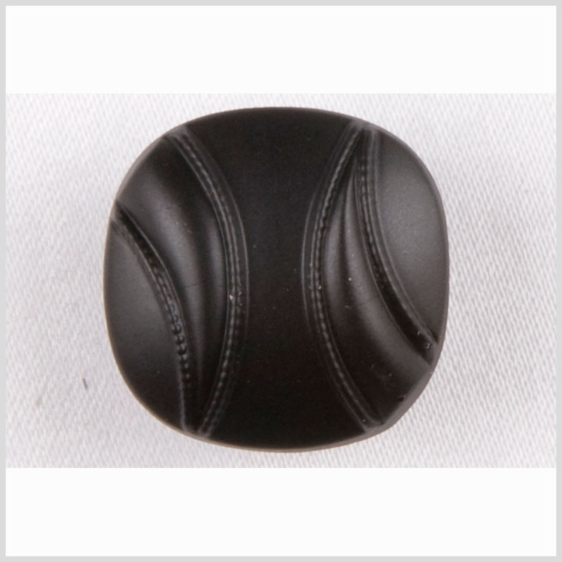 Black Matte Glass Button – 28L/18mm