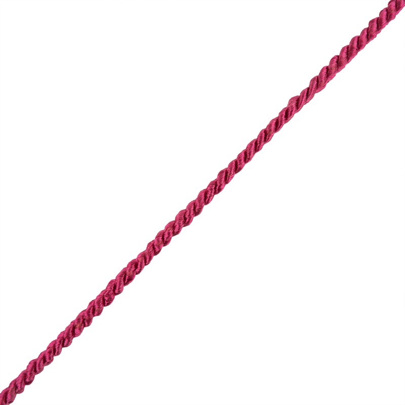 Hot Pink Cotton Blend Twisted Cord – 3mm