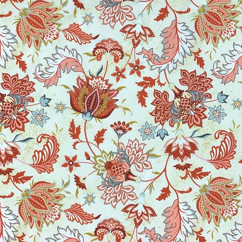 Printed Mini Matt Parvati Coral Per Meter