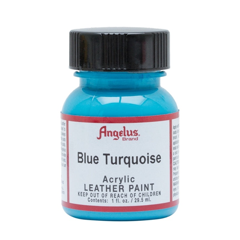 29.5ml Acrylic Leather Paint Blue Turquoise 086366710456