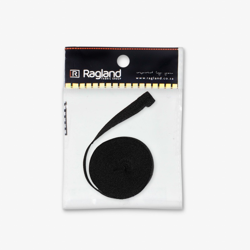 Cotton Tape – 10mm Black