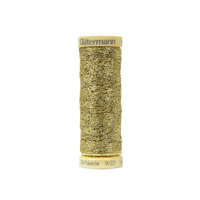 Gutermann Metallic Effect Thread 50m – 024 Gold