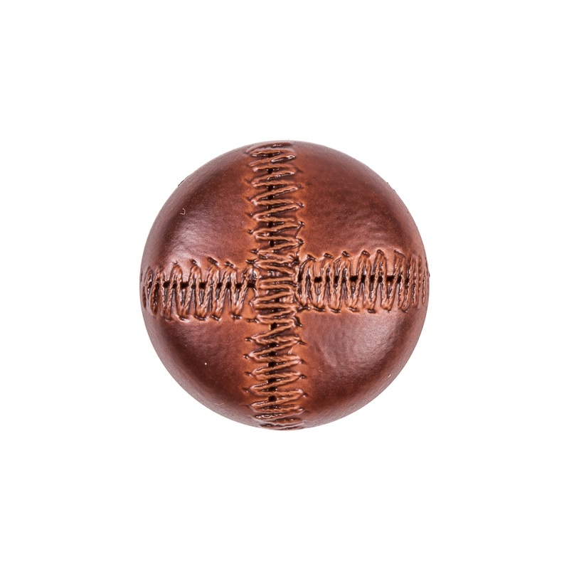 Italian Dark Brown Top-Stitched Plastic Shank Back Button – 36L/23mm