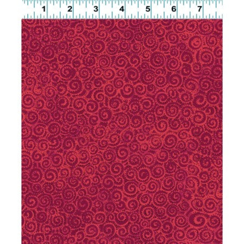 Laurel Burch Basics Swirl Light Red