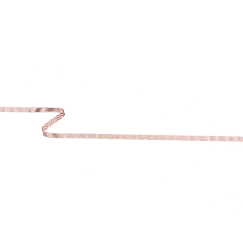 Misty Rose Recycled Polyester Petersham Grosgrain Ribbon – 4mm
