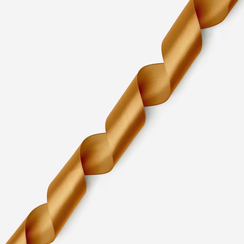Satin Ribbbon 50mm – Old Gold #046 Per Meter