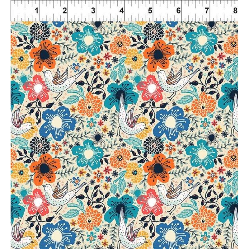 Whimsy 2WMS-1 – Multi colored floral