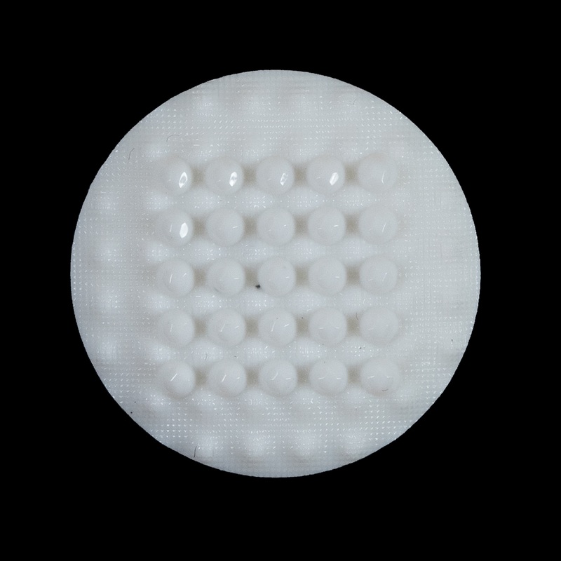 White Patch of Dots Shank Back Button – 44L/28mm