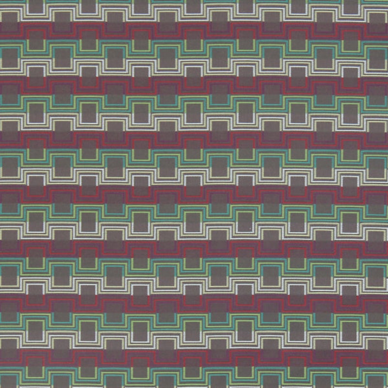 Remnant of Robert Allen Squared Up Clover Upholstery Fabric Order Product 1