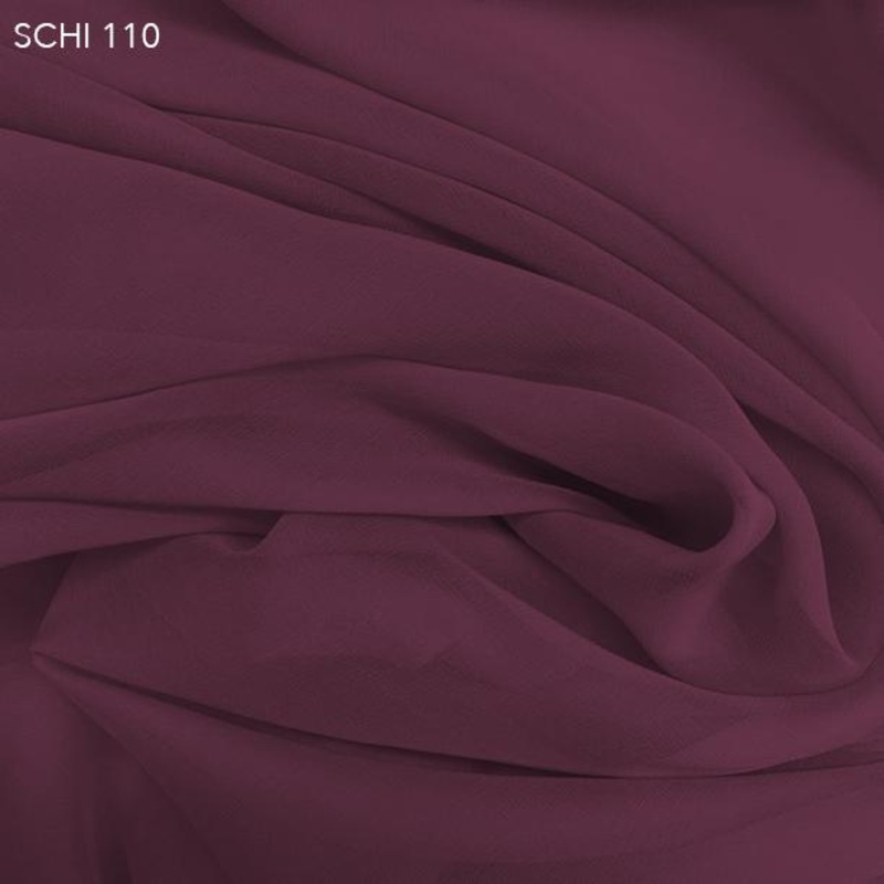 Silk Chiffon – Sangria Purple Fabric by the Yard