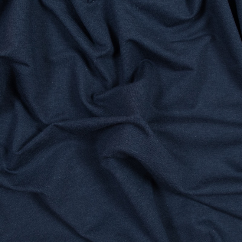Bamboo Stretch French Terry – Marine – Emei Collection