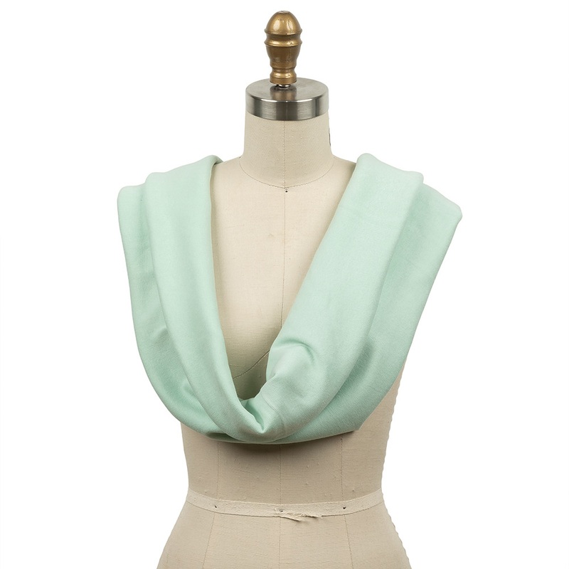 Cotton Tubular 1×1 Rib Knit – Dusty Aqua
