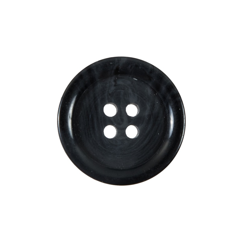 Dark Gray 4-Hole Plastic Button – 36L/23mm