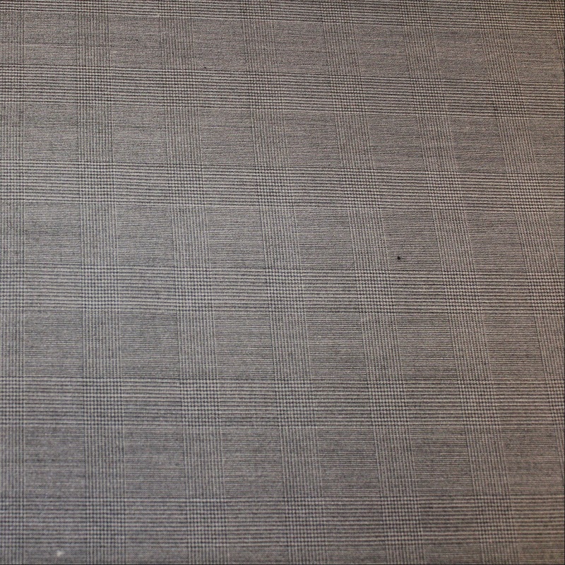 Glen Plaid Wool Suiting – Blue/Grey Fabric by the Yard