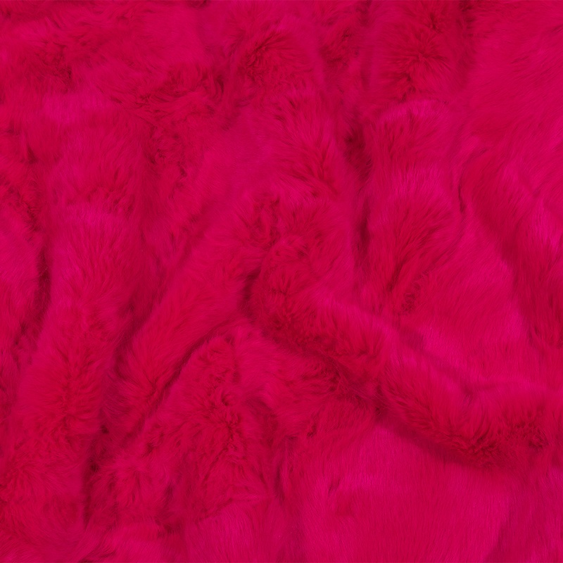 Hot Pink Short Pile Luxury Faux Fur