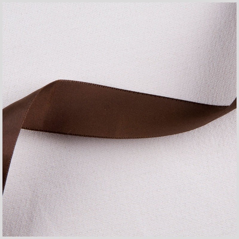 7/8″ Brown Single Face Satin Ribbon