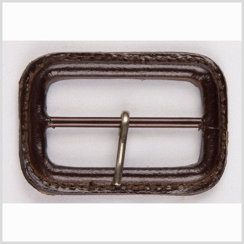 Antique Brown Leather Buckle – 2.625″ x 1.75″