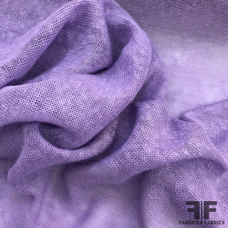 Light-Weight Sheer Cotton Knit – Purple Fabric by the Yard