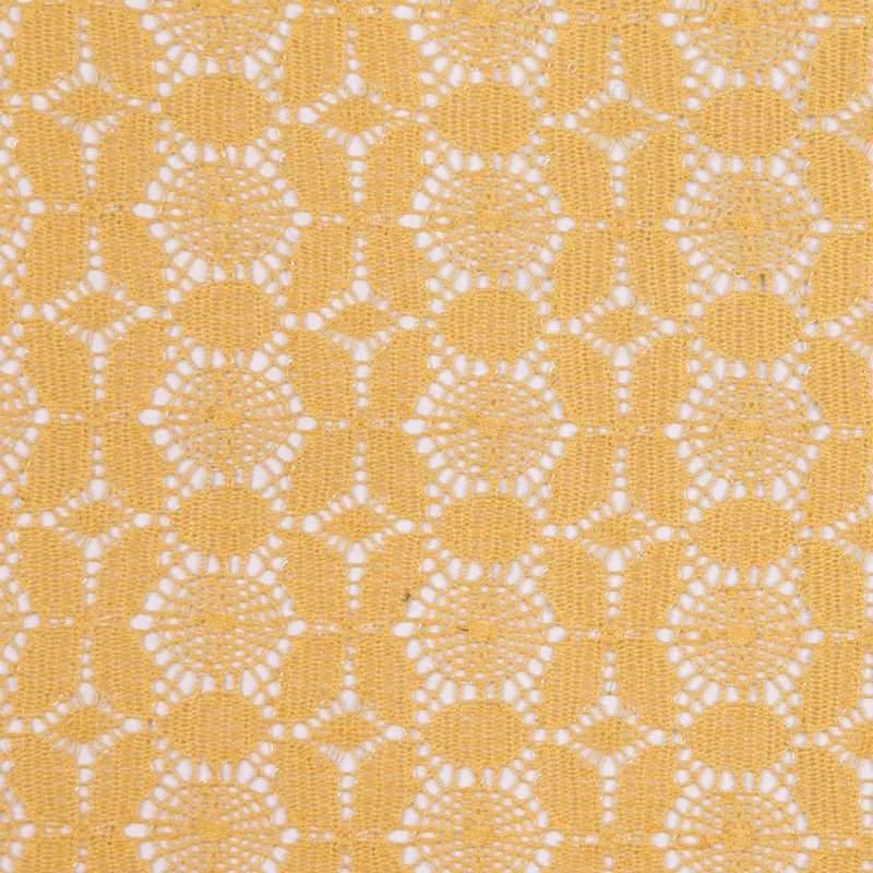 Marigold Floral Polyester Lace