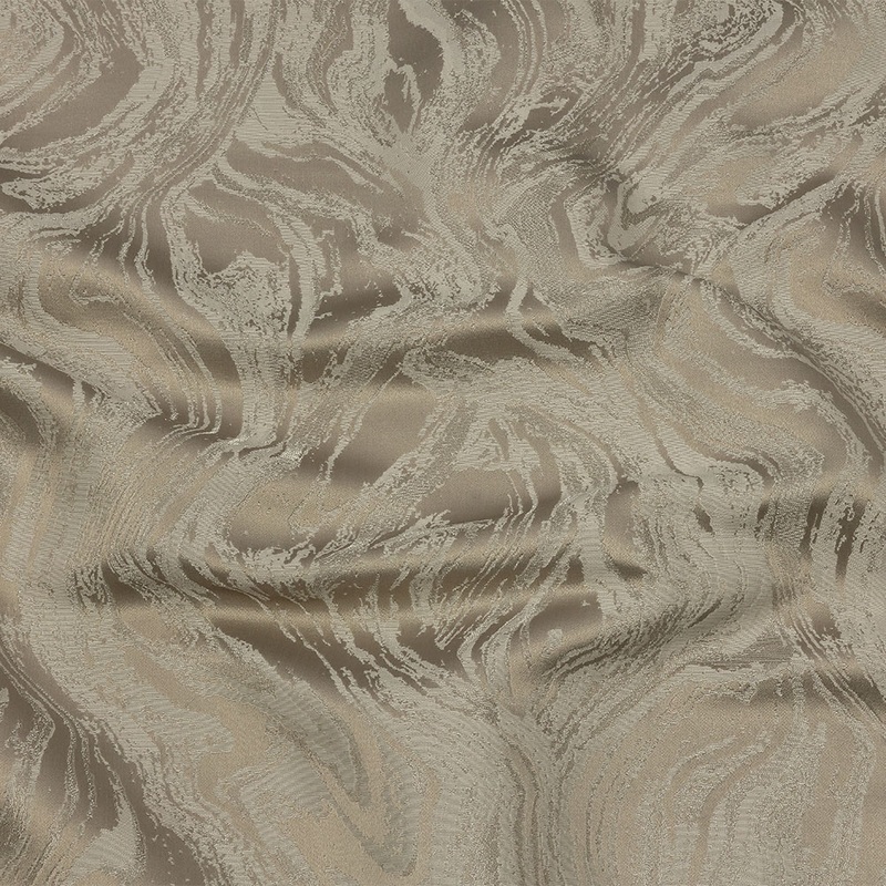 Metallic Drapery Jacquard – Limestone Metamorphic Swirls – British Imported