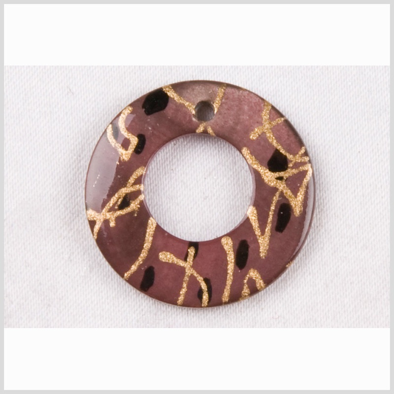 Natural Rose Shell Pendant – 21MM